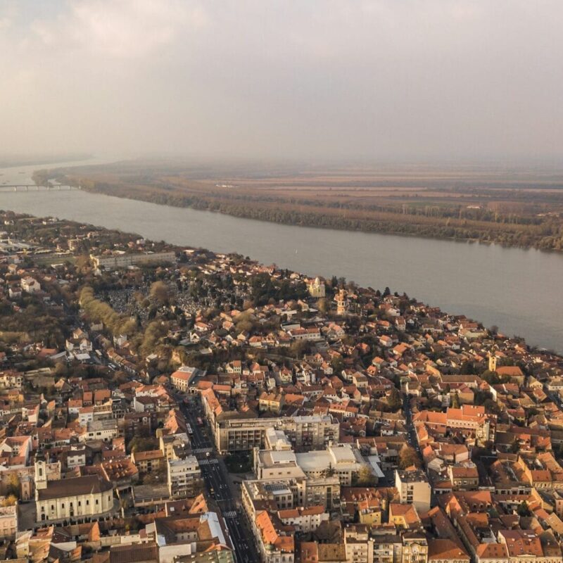 Aerial view of Zemun